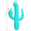PRETTY LOVE - CAMMY 4 EN 1 VIBRATEUR MULTIFONCTION TRIPPLE RABBIT BLEU PRETTY LOVE - CAMMY 4 EN 1 VIBRATEUR MULTIFONCTION TRIPPLE RABBIT BLEU