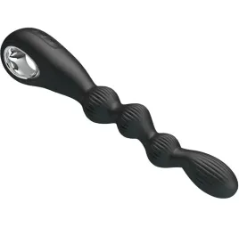 PRETTY LOVE - FEDERER VIBRATORE ANALE 12 VIBRAZIONI NERO