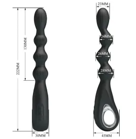 PRETTY LOVE - FEDERER ANALVIBRATOR 12 VIBRATIONEN SCHWARZ