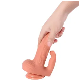 SHEQU - HAYDEN DILDO Y ESTIMULADOR DE CLÍTORIS CON VIBRACIÓN Y CONTROL REMOTO 16 CM