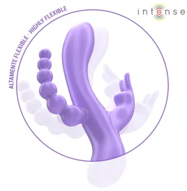 INTENSE - MIKO DREIFACHVIBRATOR RABBIT and STIMULATOR and ANAL 7 VIBRATIONEN LILA