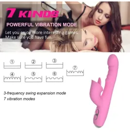 NALONE - T-MAY VIBRATORE MAGIC STICK RABBIT - ROSA