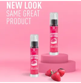 SECRETPLAY - LUBRICANT 2-1 HEAT EFFECT STRAWBERRY and CREAM 50 ML