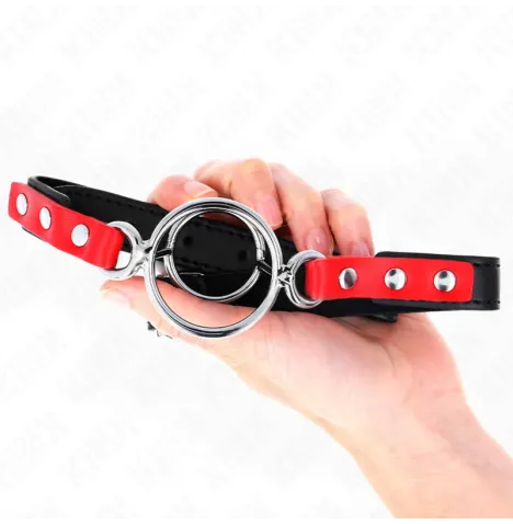 KINK - GAG CON O-RING MULTIPLI 4-4,8 CM ROSSO 38 X 56 CM