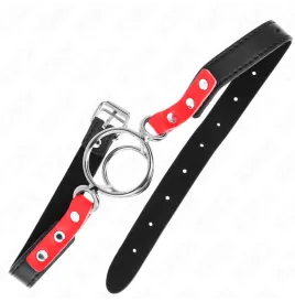 KINK - GAG CON O-RING MULTIPLI 4-4,8 CM ROSSO 38 X 56 CM