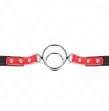 KINK - KNEBEL MIT MEHREREN O-RINGEN 4 - 4,8 CM ROT 38 X 56 CM