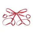 SUBBLIME - 953706 MANETTE CON CINTURA BONDAGE ROSSO TAGLIA UNICA SUBBLIME - 953706 MANETTE CON CINTURA BONDAGE ROSSO TAGLIA UNICA