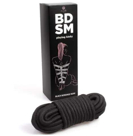 SECRETPLAY - CUERDA BONDAGE NEGRA BDSM COLLECTION