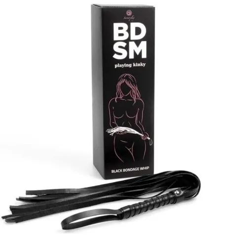 SECRETPLAY - SCHWARZE BONDAGE-PEITSCHE BDSM-KOLLEKTION