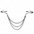 KINK - NIPPELKLEMMEN MIT 3 KETTEN SCHWARZ 20-23-28 CM