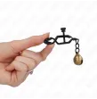 KINK - BELL JAW STYLE NIPPLE CLAMPS BLACK 7 CM