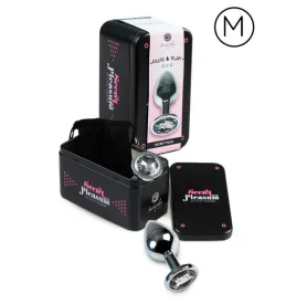 SECRETPLAY - PLUG ANALE TRASPARENTE ALLUMINIO 7CM