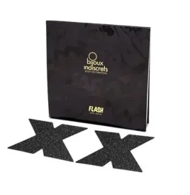 BIJOUX INDISCRETS - FLASH CROSS NIPPLE CAPS NOIR