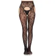 LEG AVENUE - 1967 BLOOM NETZ-STRUMPFHOSE MIT STRUMPFHALTERN, SCHWARZ - EINHEITSGRÖSSE LEG AVENUE - 1967 BLOOM NETZ-STRUMPFHOSE MIT STRUMPFHALTERN, SCHWARZ - EINHEITSGRÖSSE