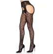 LEG AVENUE - 1967 BLOOM NETZ-STRUMPFHOSE MIT STRUMPFHALTERN, SCHWARZ - EINHEITSGRÖSSE LEG AVENUE - 1967 BLOOM NETZ-STRUMPFHOSE MIT STRUMPFHALTERN, SCHWARZ - EINHEITSGRÖSSE