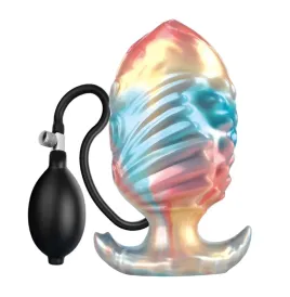 POWER MONSTERS - EBON LEVIATHAN PLUG ANAL HINCHABLE FANTASÍA TRICOLOR 18 CM