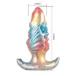 POWER MONSTERS - PLUG ANAL GONFLABLE TRICOLOR EBON LEVIATHAN 18 CM POWER MONSTERS - PLUG ANAL GONFLABLE TRICOLOR EBON LEVIATHAN 18 CM