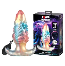POWER MONSTERS - EBON LEVIATHAN TRICOLORE PLUG ANALE GONFIABILE FANTASY 18 CM