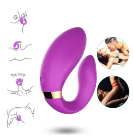 ARMONY - VIBRATEUR CROISSANT POUR COUPLES TÉLÉCOMMANDE VIOLET