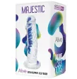 ALIVE - PÉNIS RÉALISTE MAJESTIC TRANSPARENT 14,7 CM