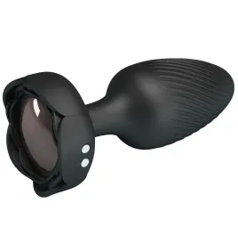 PRETTY LOVE - OSBORN PLUG ANAL AVEC LUMIÈRE LED NOIR 9,8 CM