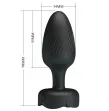 PRETTY LOVE - OSBORN ANAL PLUG WITH LED LIGHT BLACK 9.8 CM PRETTY LOVE - OSBORN ANAL PLUG WITH LED LIGHT BLACK 9.8 CM