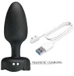PRETTY LOVE - OSBORN PLUG ANAL AVEC LUMIÈRE LED NOIR 9,8 CM PRETTY LOVE - OSBORN PLUG ANAL AVEC LUMIÈRE LED NOIR 9,8 CM