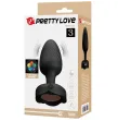 PRETTY LOVE - OSBORN PLUG ANAL AVEC LUMIÈRE LED NOIR 9,8 CM PRETTY LOVE - OSBORN PLUG ANAL AVEC LUMIÈRE LED NOIR 9,8 CM