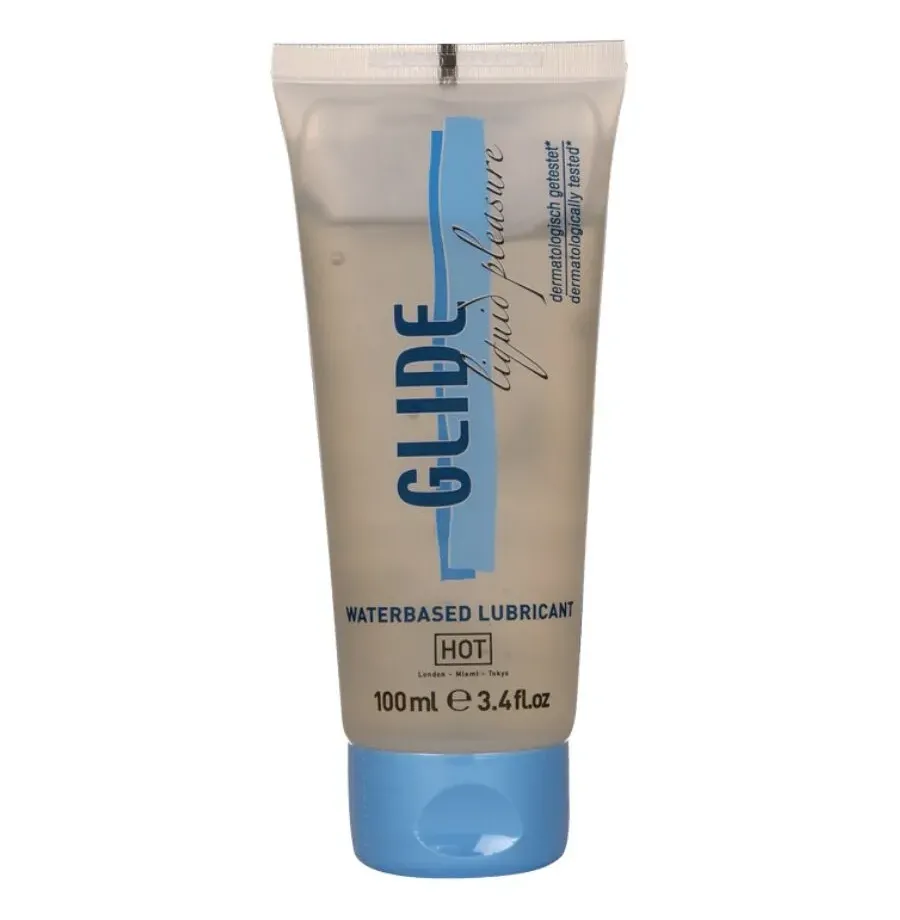 HOT - GLIDE LIQUID PLEASURE LUBRIFICANTE A BASE DACQUA 100 ML HOT - GLIDE LIQUID PLEASURE LUBRIFICANTE A BASE DACQUA 100 ML