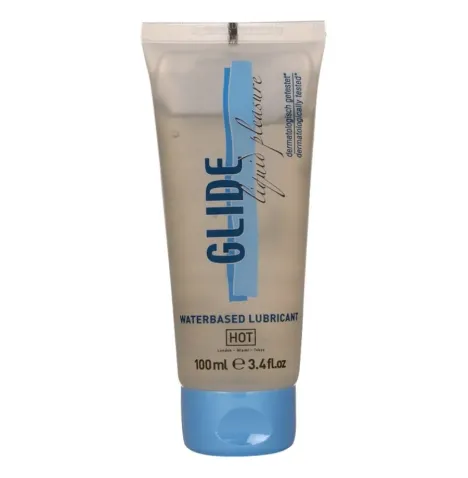 HOT - GLIDE LIQUID PLEASURE LUBRIFICANTE A BASE DACQUA 100 ML