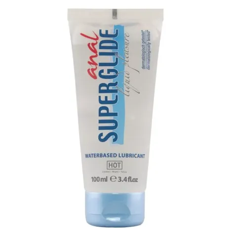 HOT - ANAL SUPERGLIDE LIQUID PLEASURE WATERBASED LUBRICANT 100 ML