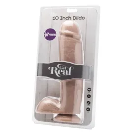 GET REAL - DILDO 25,5 CM WITH BALLS VIBRATOR SKIN