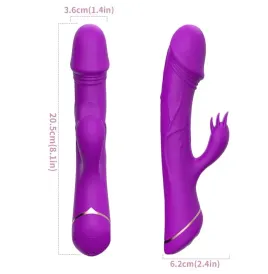 ARMONY - DILDO VIBRADOR RABBIT SILICONA VIOLETA