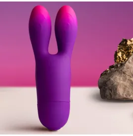 ROCKS-OFF - VIBRATORE FLESSIBILE GLO-GIRL BUNNY VIOLA