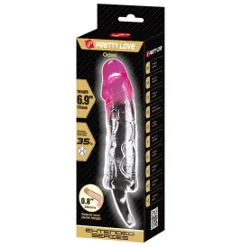 PRETTY LOVE - ODES FUNDA REALÍSTICA ALARGADORA DE 2 CM PARA PENE ROSA