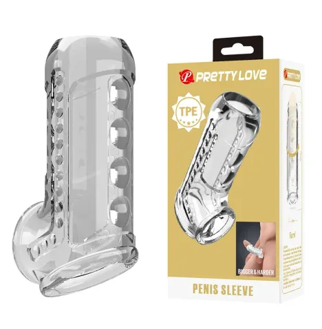 PRETTY LOVE - GUAINA PER PENE TRASPARENTE CON TEXTURE