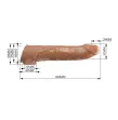 PRETTY LOVE - FUNDA EXTENSORA PARA PENE AJUSTABLE 26 CM Ø 4 CM COLOR NATURAL PRETTY LOVE - FUNDA EXTENSORA PARA PENE AJUSTABLE 26 CM Ø 4 CM COLOR NATURAL