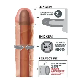 FANTASY X- TENSIONS - MEGA 2 EXTENSIÓN FLESH PARA EL PENE