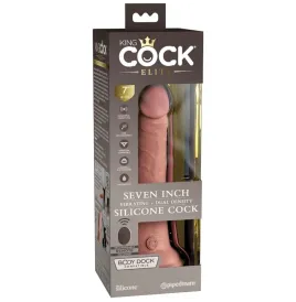 KING COCK - ELITE VIBRATORE DILDO REALISTICO E TELECOMANDO IN SILICONE 17.8 CM