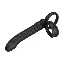 PRETTY LOVE - VIBRATORE ANALE MERRITT CON ANELLO E VIBRAZIONE NERO