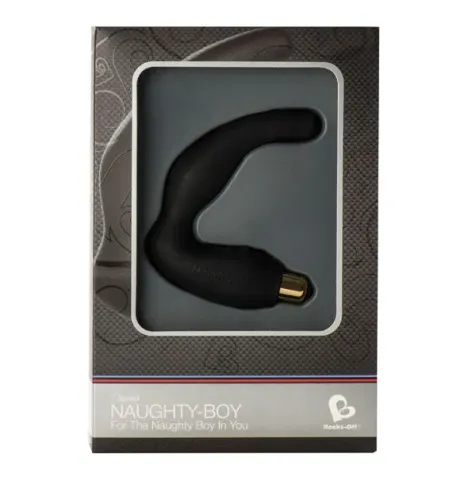 ROCKS-OFF - MASSAGGIATORE PUNTO G MASCHIO NAUGHTY-BOY 7 V NERO