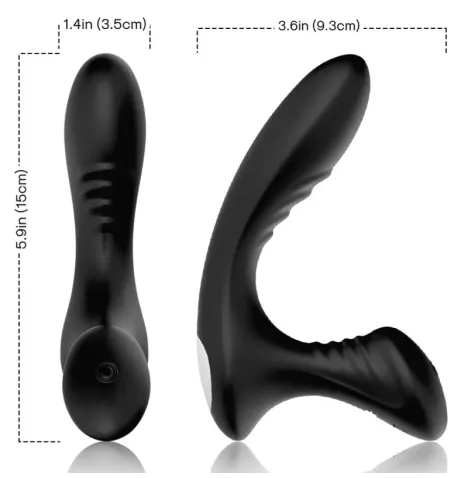 ARMONY - VIBRATORE STORM PROSTATA ANALE E TELECOMANDO PLUG NERO