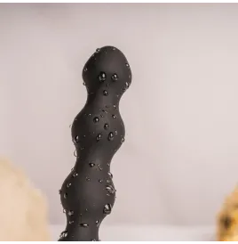 ROCKS- OFF - PETITE SENSATIONS PEARLS PLUG ANAL VIBRADOR NEGRO