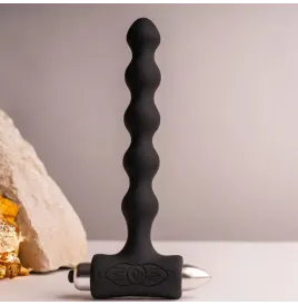 ROCKS- OFF - PETITE SENSATIONS PEARLS PLUG ANAL VIBRADOR NEGRO