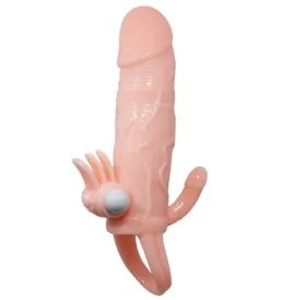 BAILE - COPERTURA PENE UOMO CORAGGIOSO CON CLITITO E CARNE PER STIMOLAZIONE ANALE 16.5 CM