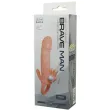 BAILE - COPERTURA PENE UOMO CORAGGIOSO CON CLITITO E CARNE PER STIMOLAZIONE ANALE 16.5 CM BAILE - COPERTURA PENE UOMO CORAGGIOSO CON CLITITO E CARNE PER STIMOLAZIONE ANALE 16.5 CM