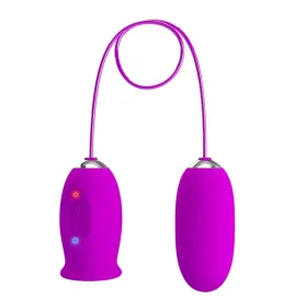 PRETTY LOVE - DAISY DUAL EGG RECHARGEABLE VIBRATOR PURPLE