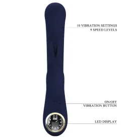 PRETTY LOVE - VIBRATORE LAMAR RABBIT E PUNTO G BLU