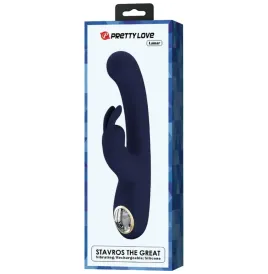 PRETTY LOVE - VIBRATORE LAMAR RABBIT E PUNTO G BLU