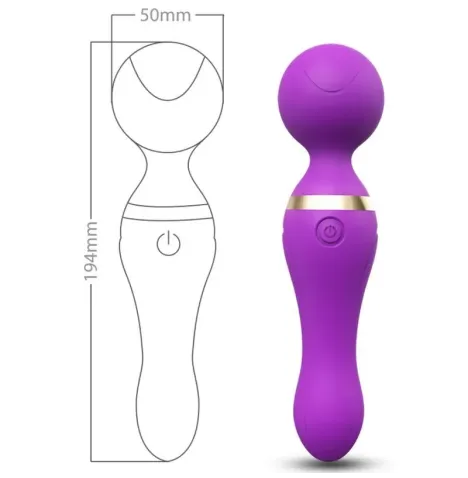ARMONY - FREEZA MASSAGER and VIBRATOR SUPER FLEXIBLE HEAD PURPLE